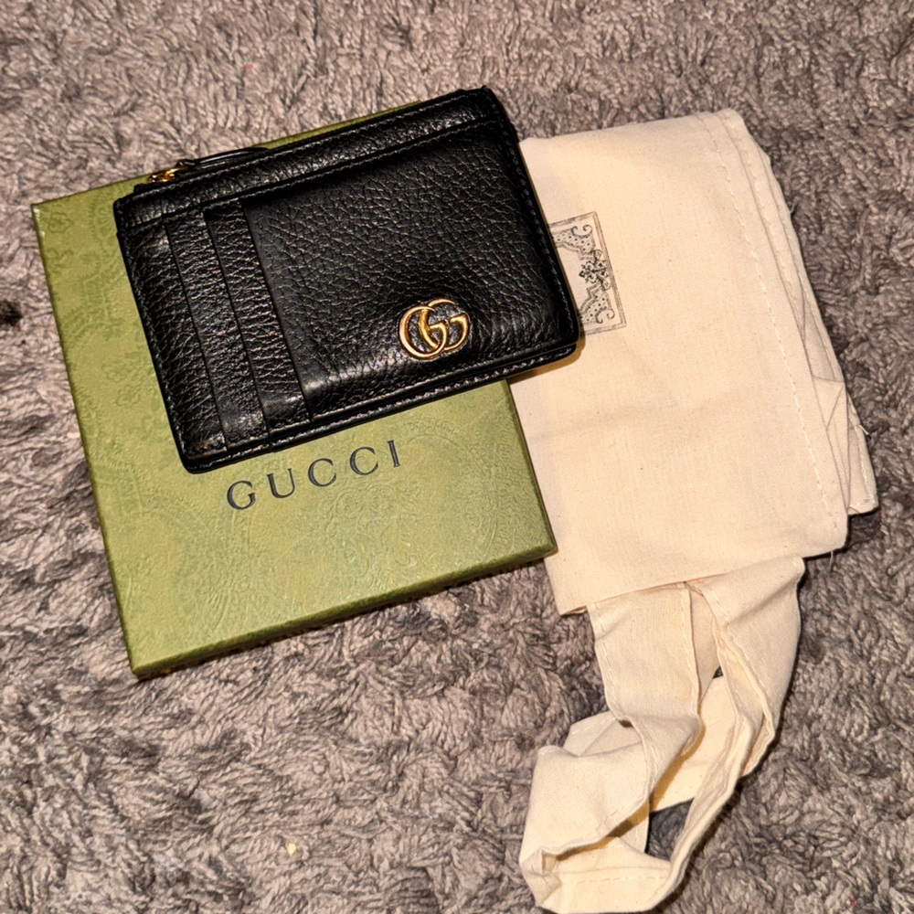 Gucci Black Leather Card Holder